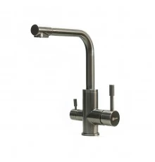 Expert Смеситель для кухни, выс.пов.излив 210мм фильтр.воды, р/ОД, графит нано, LM, LM5061GMN