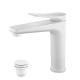 Bronx Смеситель для умывальника средний, монолитный, белый, LM, LM3737MW