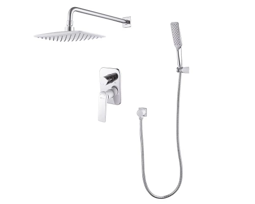 Allegro Смеситель для душа, без излива встраиваемый лейка верх.лейка р/ОД, хром/белый, LM, LM5929CW