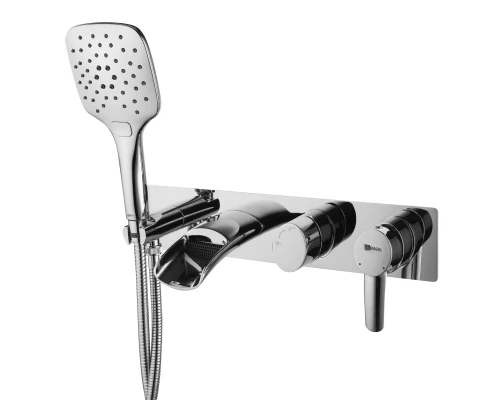 Atlantiss Смеситель для ванны-душа, монолит.излив149мм встр. держ.на теле, р/ОД, хром, LM, LM3224C