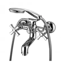 Benefit Смеситель для ванны, монолит.излив 115мм держ.на теле лейка, р/ДВ, хром, LM, LM2502C