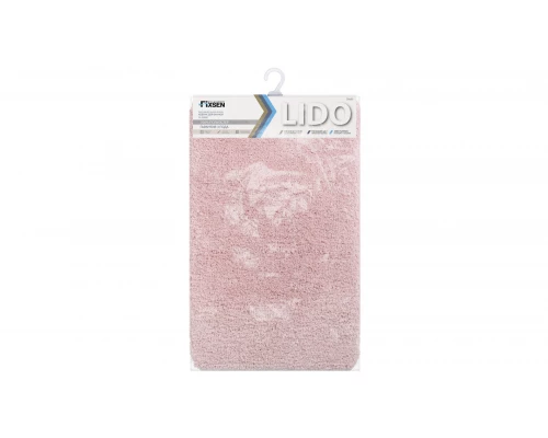 Коврик для ванной Fixsen Lido 1-ый FX-3002B, розовый, 50х80см