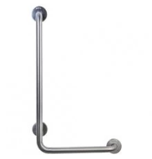 Поручень угловой правый  для людей с ограниченными возможностями, глянцевый.