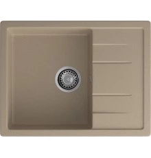 GRANFEST Мойка композит QUADRO GF-Q--650L чаша с крылом  650*500мм  песок  арт.GF-
