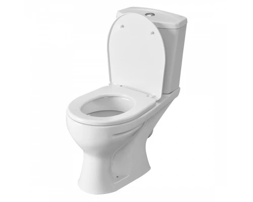 Унитаз-компакт "Ультра" косой выпуск, с кнопочной арматурой и сиденьем  SANTERI