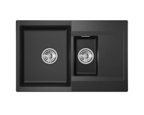Кухонная мойка GRANULA (7808, ЧЕРНЫЙ)