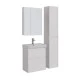 Тумба Lemark COMBI 60 см под 1 раковину, подвесная/напольная, 2 ящика, цвет корпуса, фасада: Белый г