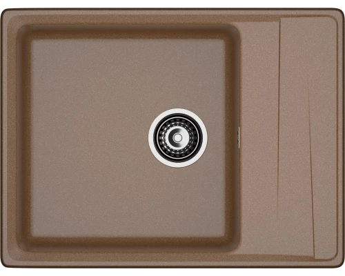 GRANFEST Мойка композит LEVEL, GF-LV-660L, чаша+крыло 660*500, терракот
