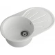 GRANFEST Мойка композит RONDO GF-R--750L  чаша с крылом 750*460мм   иней арт.GF-