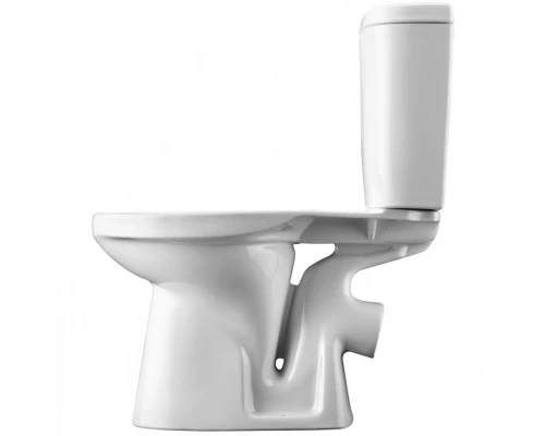 АНИМО Унитаз-компакт, косой выпуск, 2-х режимная арматура, сиденье дюропласт, метал крепеж. САНТЕК 