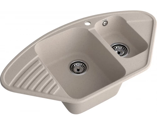 GranFest QUARZ (ECO-14) Мойка угл.1,5 чаш. 930*500 (песок)