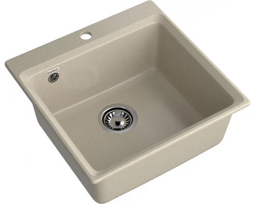 GRANFEST Мойка композит LEVEL, GF-LV-510, чаша 510*500, топаз