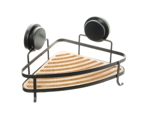 Полка угловая одноэтажная черная FIXSEN Magic FX-920B-1)