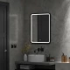 Зеркало Enjoy Black Led 600x800