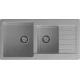 GRANFEST Мойка композит PRACTIK GF-P--980KL  2 чаши с  крылом 980*510 мм  серый  арт.GF-