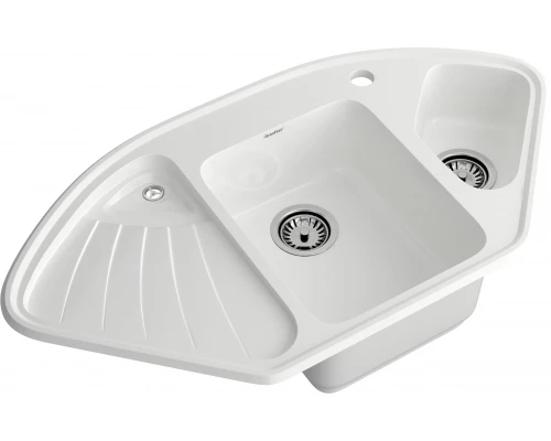 GRANFEST Мойка композит CORNER  GF-C--1040E угловая 1039*560мм   иней арт.GF-