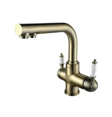 Villa Смеситель для кухни, выс.пов.излив 209мм фильтр.воды, р/ОД, бронза, LM, LM4861B