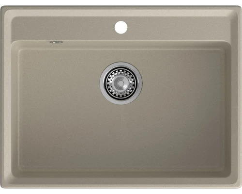 GRANFEST Мойка  композит LEVEL, GF-LV-660, чаша 660*500, топаз