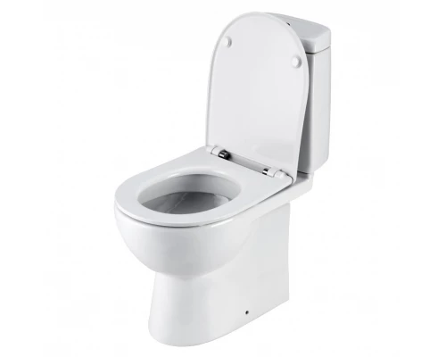 ОСТИН Унитаз-компакт, универс. вып., 2-х р. арм. Oli, сид. дюр. Soft-close, Clip up (тонкое), САНТЕК