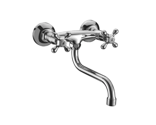 Standard Смеситель для кухни, пов.излив 232мм на стену, р/ДВ, хром, LM, LM2111C