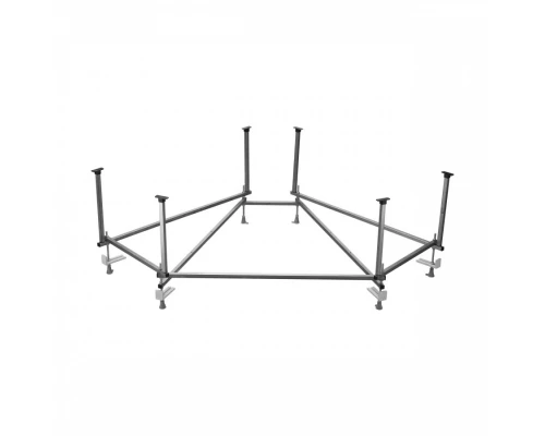 Монтажный комплект для ванны МЕЛВИЛЛ 140х140 см. (рама, слив-перелив с сифоном, крепеж к стене, креп