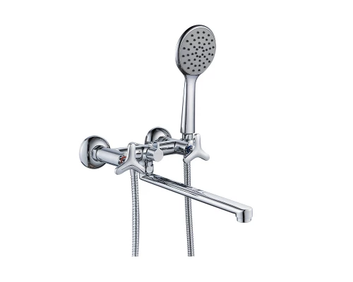 Plus_Spirit Смеситель для ванны, плоск.пов.излив 300мм, р/ДВ, хром, LM, LM1951C