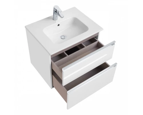 GAP Тумба под раковину GAP 60, белый глянец, 2 ящ., ROCA