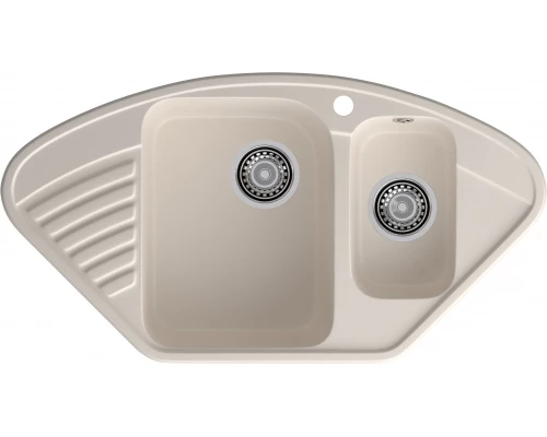 GranFest QUARZ (ECO-14) Мойка угл.1,5 чаш. 930*500 (белый)