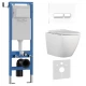 Комплект 3в1 IBERICA BLANCA инсталляция SILENCIO MINI, унитаз BILBAO ALTO белый, кнопка смыва CRYSTAL-R белый глянцевый (IB.001M.BLA.231.2210)