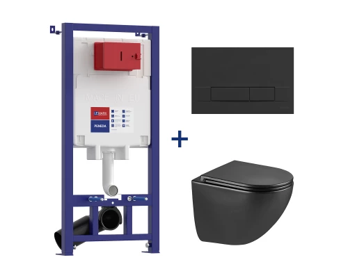 КОМПЛЕКТЫ 3в1 PENEDA + BIT чёрный матовый + GLAZER MATT BLACK, LM, 100802235