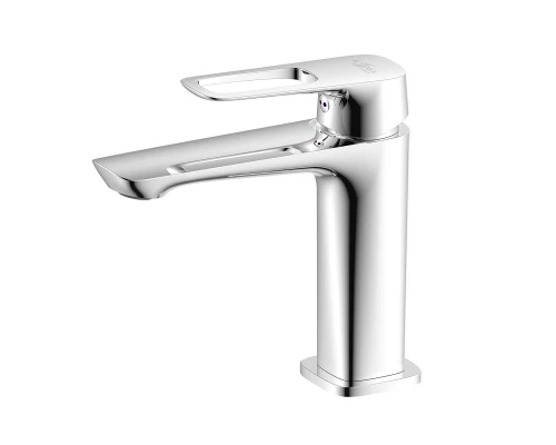 RS46 Смеситель для умывальника, монолит.излив, р/ОД, хром, ROS, RS46-11