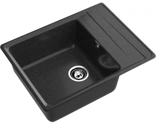 GRANFEST Мойка композит LEVEL, GF-LV-660L, чаш+кр 660*500, графит