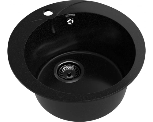 GRANFEST Мойка композит RONDO GF-R--480  D=480 мм  черный  арт.GF-