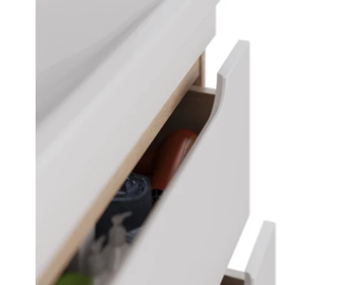 Тумба Lemark OLIVIA 100 см под 1 раковину, подвесная, 2 ящика, цвет корпуса: Дуб кантри, цвет фасада