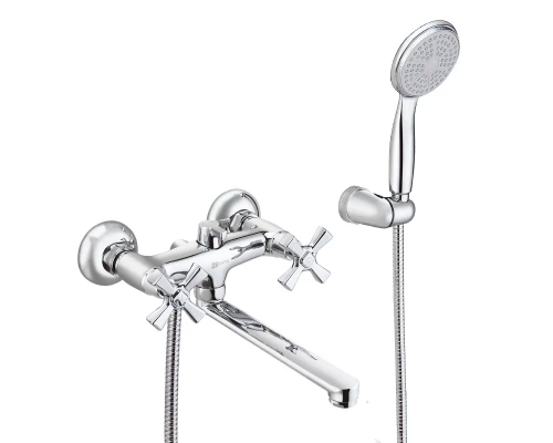 Benefit Смеситель для ванны, плоск.пов.излив 200мм лейка, р/ДВ, хром, LM, LM2513C