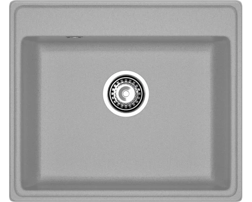 GRANFEST Мойка композит VERTEX, GF-V-580, чаша 580*500, серый