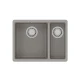 Кухонная мойка Lemark SINARA 550.2-U подстольного монтажа с доп.чашей из кварцгранита, Грей