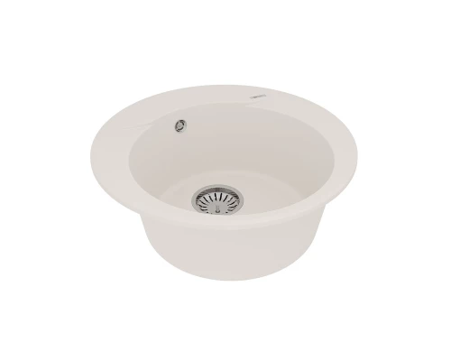 Кухонная мойка Lemark SULA 500 врезная круглая из кварцгранита, Жасмин 