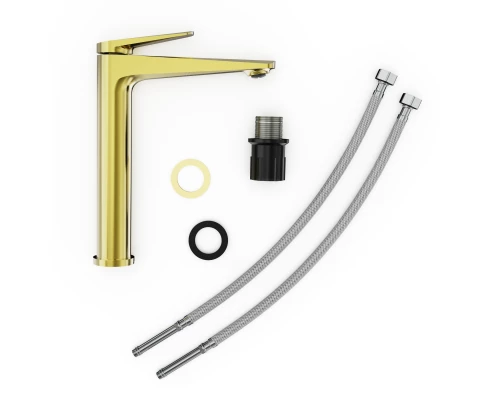 Смеситель для раковины TOKITO KIN брашированное золото (TOK-KIN-1012)