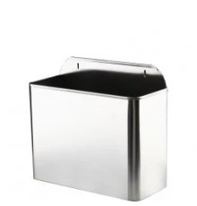 Контейнер для мусора на 11 литров настенный из нержавеющей  стали