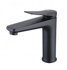 Bronx Смеситель для раковины, монолит.излив154мм дон.клап.Click/Clack ,р/ОД, черный, LM, LM3737BL