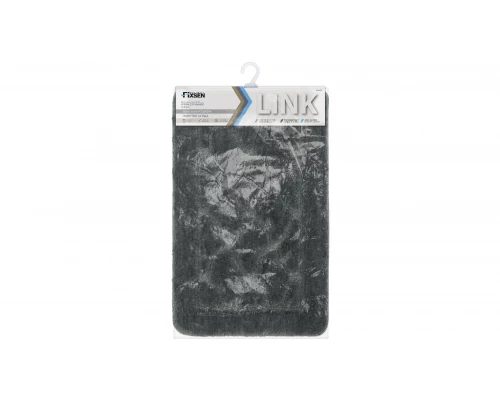 Коврик для ванной Fixsen Link 1-ый FX-5002V, графит, 50х80 см.