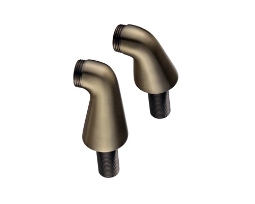 Комплект переходников 2шт., для установки смесителя на борт ванны, бронза, LEMARK