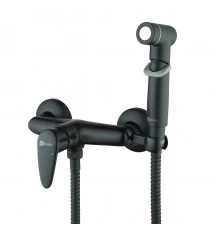 Pramen Смеситель для биде, гигиен.душ на стену держ.на теле, р/ОД, черный, LM, LM3318B