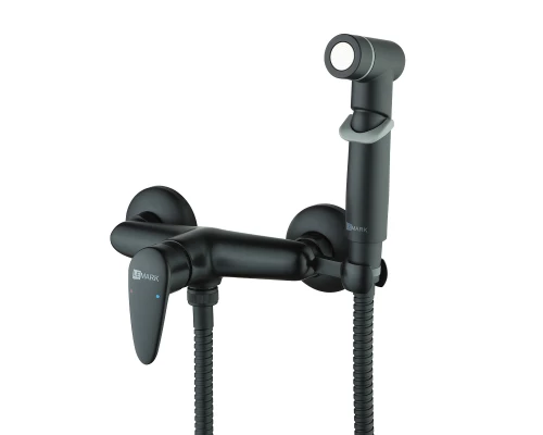 Pramen Смеситель для биде, гигиен.душ на стену держ.на теле, р/ОД, черный, LM, LM3318B