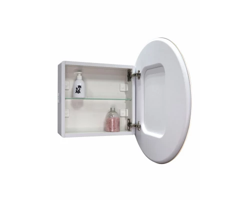 Зеркало-шкаф Torneo White LED d 700 с нейтральной  подсветкой