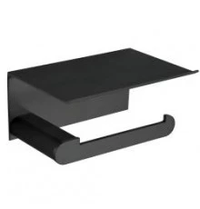 Держатель для туалетной бумаги с подставкой для мобильного телефона Nofer Capri 16228.Т черный