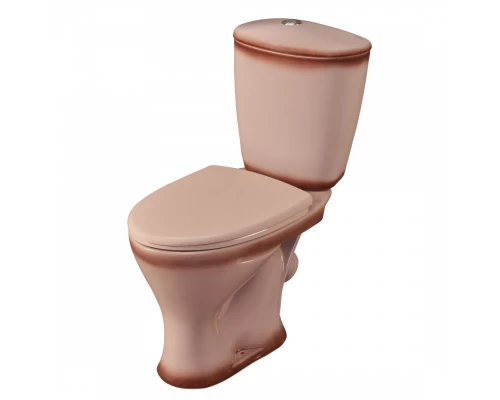 Унитаз-компакт "Версия" наклонный выпуск, с кнопочной арматурой и сиденьем, бежевый  SANTERI