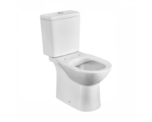 DEBBA ROUND Чаша унитаза напольного c безободковым смывом, двойной выпуск, белая. ROCA