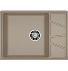 GRANFEST Мойка композит VERTEX, GF-V-680L, чаш+кр 680*500, песочный